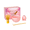 Pink 4-Piece Set, variant on 4-Piece Pink Matcha Tea Set Gift Kit with Ceramic Bowl, Bamboo Whisk, Whisk Holder and Scoop