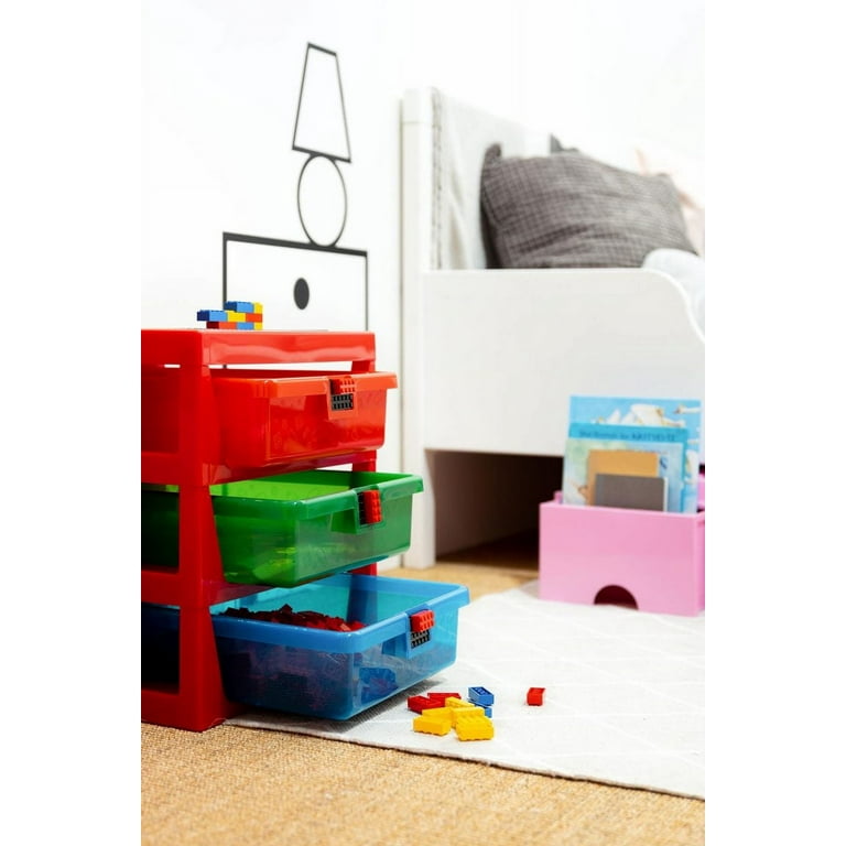 Room Copenhagen LEGO 3 Drawer Plastic Storage Rack System 13 2 3