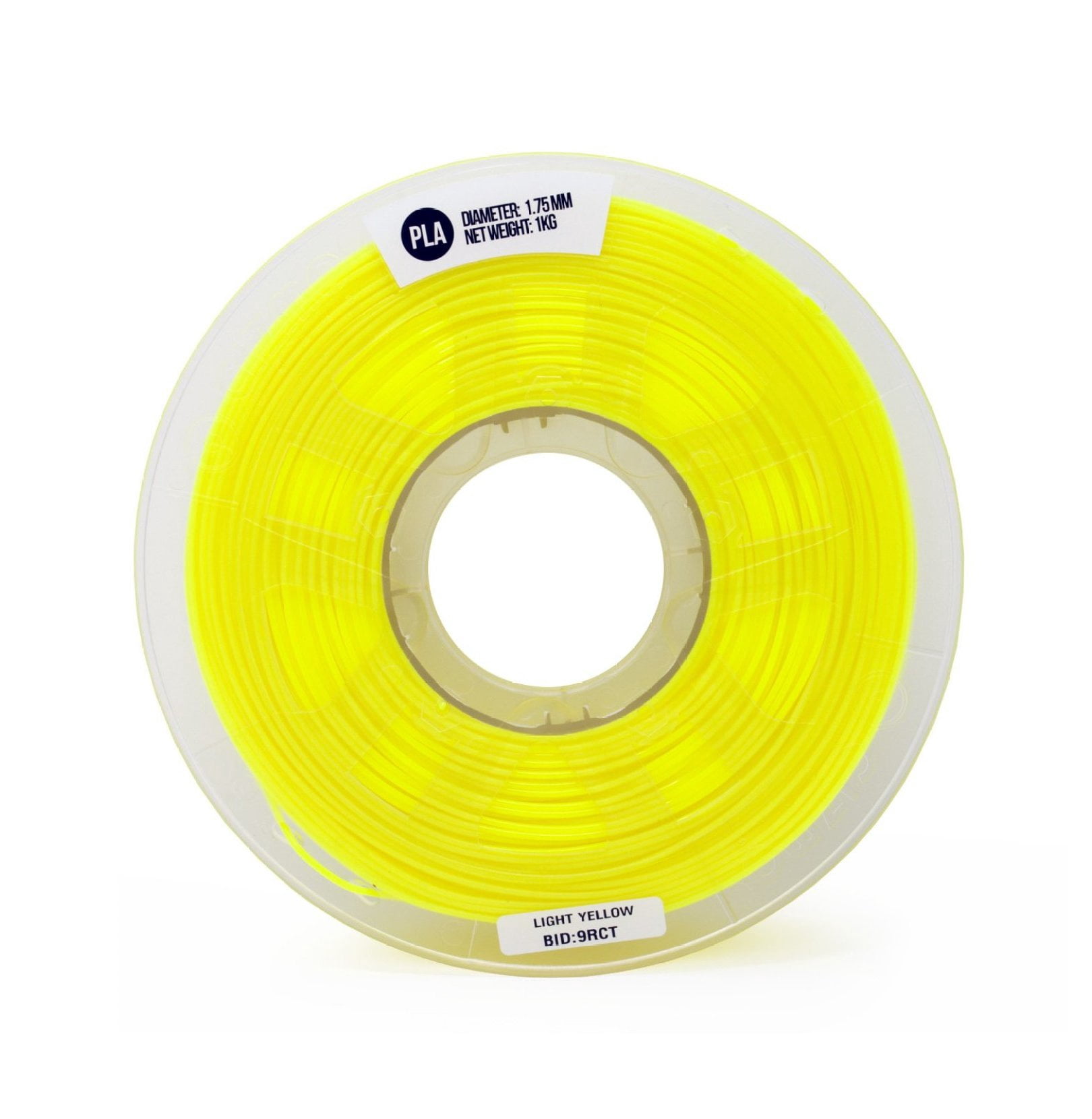 3 mm PLA Filament, 1 kg for 3D Printers, Light Yellow