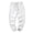 White, variant on Zylarhe Casual Pants for Men Mens Solid Sports Leisure Trousers Fitness Loose Running Training Leg Guard Pants Trousers Ninth Pants 10 Star