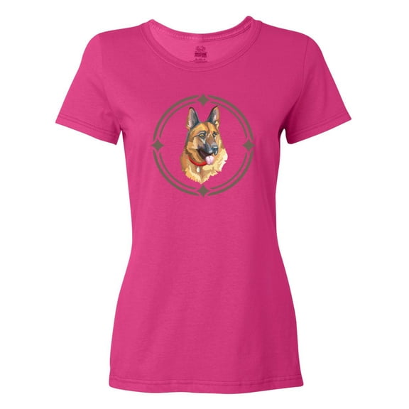 Inktastic German Shepherd Dog Art Women's T-Shirt