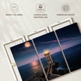 thumbnail image 6 of Elephant Stock Lighthouse Beach Wall Art - Horizontal Multi Panel Canvas - Living Room Wall Decor - Nautical Multi Panel - Purple And Blue Decor - 50" x 32", 6 of 8