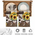 thumbnail image 5 of Farmhouse Sunflowers Kitchen Towels Set of 3, Western Star Country Bird Pine Cone Absorbent Dish Towels for Kitchen, Microfiber Hand Towel, Quick Drying Tea Towel for Cleaning Decorative Dishcloths, 5 of 7
