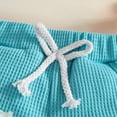 thumbnail image 7 of Xyant Toddler Baby Girl Summer Clothes Sweet Girl Strawberry Sleeveless Shirt Shorts Set Infant Cute Summer Outfits (Blue,6-9 Months), 7 of 7
