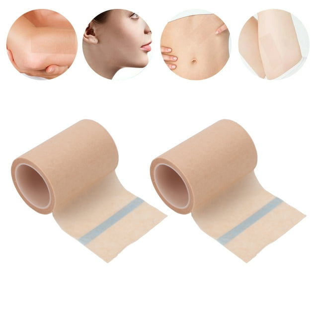 Sábanas de Cicatrices, Sábanos de Cicatriz de 2 piezas Cortadas Libremento Inscritable Impermeable y adhesivo la Piel Elástica Amigable para la Pierna