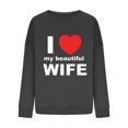 thumbnail image 4 of Xixinqiwan Valentine's Day Gift for Women Shirts,Women Valentines Day Lovers Sweaters Casual Round Neck Hoodless Sweatshirts Pullover Tops, 4 of 4
