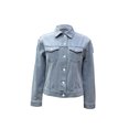 thumbnail image 1 of Chamarra George para Mujer, Mezclilla Trucker, Azul Claro Talla Ch, 1 of 4