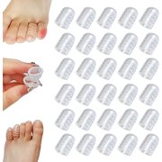 Silicone Anti-Friction Toe Protector, Silicone Toe Protectors, Silicone Breathable Toe Covers, Silicone Breathable Toe Protectors Cap for Corns, Blisters and Pain Relief