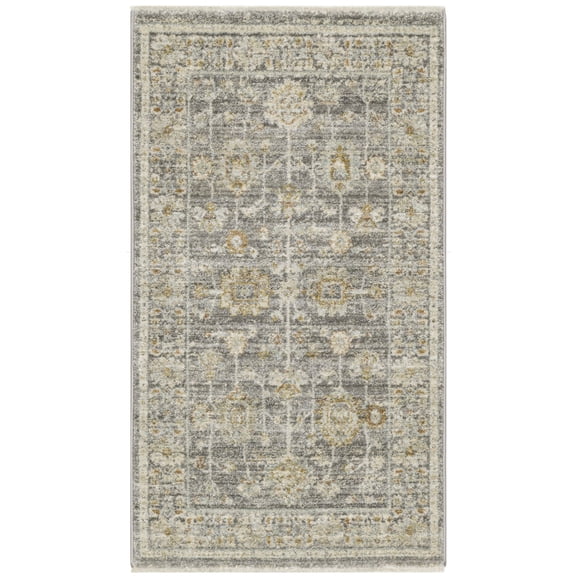 Nourison Traditional Home Vintage Indoor Area Rug Grey 2'6" x 4'6"