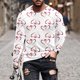 thumbnail image 1 of Blusas y camisas de manga larga con cuello redondo para hombre. Camiseta deportiva estampada para San Valentín. Camiseta de manga larga con cuello redondo. Blusas de licra para hombre., 1 of 5