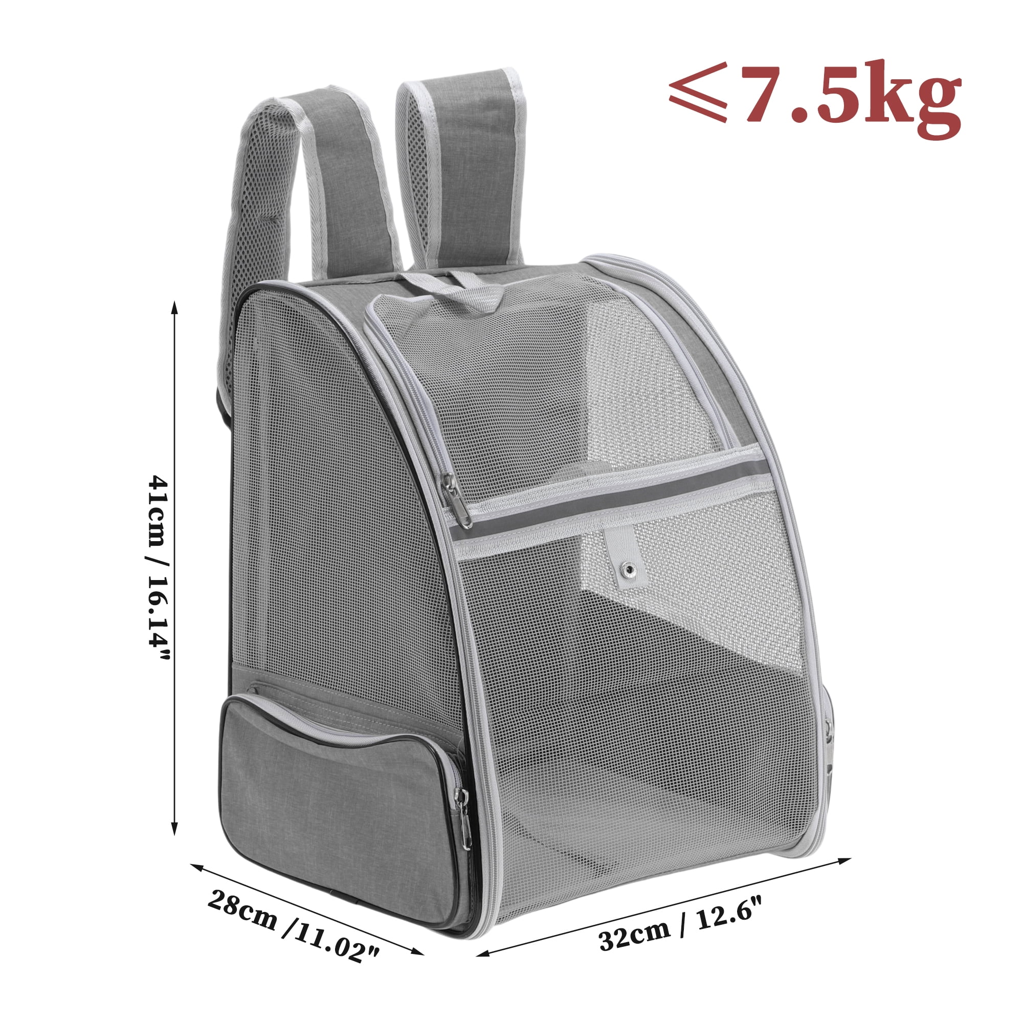 Unique Bargains Breathable Foldable Pet Backpack for Cats and Small Dogs