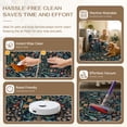 thumbnail image 5 of BERTHMEER 2'x3' Washable Area Rugs for Bathroom Bedroom Entryway Kitchen Entrance Non Slip Blue Floral Vintage Oriental Traditional Flower Carpets, Multicolor, 5 of 7