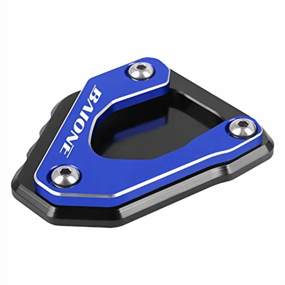 Worldmotop Motorcycle Kickstand Pad Extension Foot Pad Replacement for BMW G310GS G310 GS 2017-2021 Side Stand Plate Pad(blue)