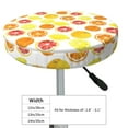 thumbnail image 4 of Lsque Lemon Orange Round Bar chair cushion covers Velvet Fabric Premium Comfort Protects from Scratches and Stains for 14-17 Inch Chair- 14 inch, 4 of 7