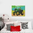 thumbnail image 4 of Picia farmer working with tractor at field Pattern Decorative Picture – Unique Wall Art, Modern Canvas Print for Trendy Interiors (Horizontal), 4 of 6