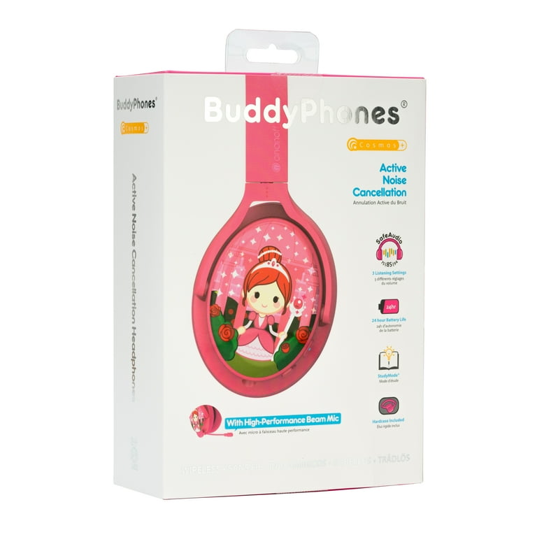 BuddyPhones Cosmos+, Over-Ear Bluetooth Wireless Noise Cancelling