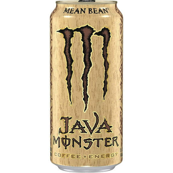 Monster Energy Java Monster Mean Bean, Coffee Energy Drink, 15 Fl Oz (Pack of 16)