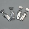 thumbnail image 3 of ZheElen 4pcs Duck-mouth Spring Buckle Stainless Steel Lock Vintage Hasp Latch Mini Catch Clasp for Chest Box Suitcase, 3 of 9