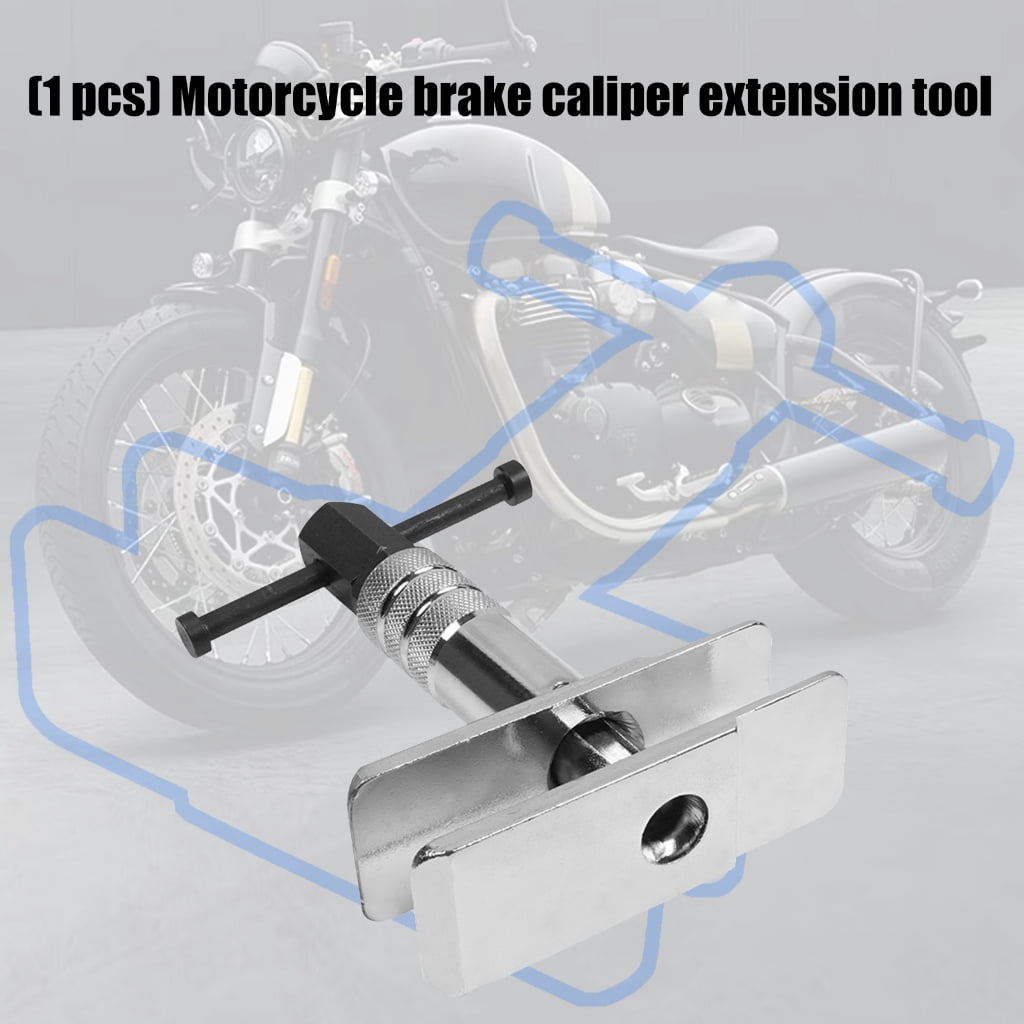 Motorcycle Brake Caliper Spreader Tool Heavy Duty Iron 500LB Capacity 30-75mm Adjustable Secure Grip