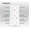 thumbnail image 4 of SmartBidet Electric Bidet Seat with Remote Control for Round Toilets, White, 4 of 14