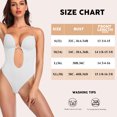 thumbnail image 5 of COMFREE Women's Backless Shapewear Bra U Plunge Seamless Low Back Thong Body Shaper Deep V Bodysuit, 5 of 5