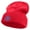 Red, variant on Hand Drawn Snail Shell Embroidered Big Size Cuff Long Beanie - Red XL-3XL