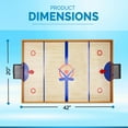 thumbnail image 3 of Point Games Tabletop Slap Shot Hockey Game, Super Durable Large Wooden Hockey Board with 2 Hockey Sticks and Pucks, Great Family Game for Ages 4+, 3 of 7