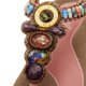 thumbnail image 3 of Sandalias de verano para mujer, estilo bohemio, con diamantes de imitación, planas, con separadores de dedos, 3 of 5