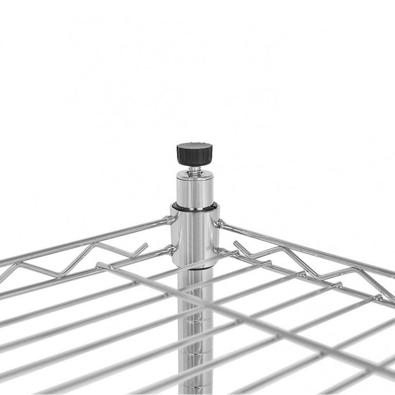 Silver Metal Shelving Unit, URHOMEPRO 5-Tier Heavy Duty Height Adjustable Kitchen Storage Shelves, Wire Shelving for Home, Wire Storage Racks for Garage Office kitchen, 35 Silver Metal Shelving Unit, URHOMEPRO 5-Tier Heavy Duty Height Adjustable Kitchen Storage Shelves, Wire Shelving for Home, Wire Storage Racks for Garage Office kitchen, 35