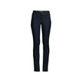 thumbnail image 2 of Lands' End Women's Plus Size Mid Rise Straight Leg Blue Jeans, 2 of 3