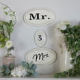 thumbnail image 2 of Mr and Mrs Enameled Metal Wall Plaques Set of 3, 2 of 3