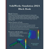 SolidWorks Simulation 2024 Black Book, (Paperback)