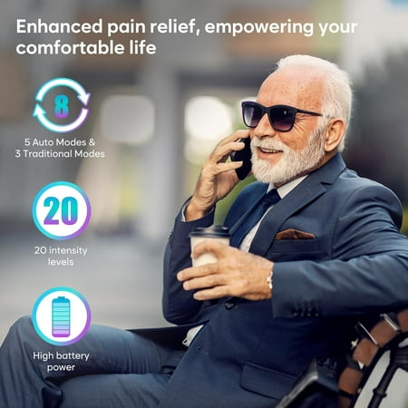 Easy@Home Professional Rechargeable TENS Unit Muscle Stimulator Tens Machine Massager, 2-Output EHE012PRO