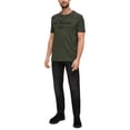 thumbnail image 3 of s.Oliver Camiseta hombre - Basic, estampado logo, cuello redondo, algodón Verde oscuro 2XL (XX-Large), 3 of 5