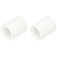 thumbnail image 1 of Adaptador de acoplamiento de tubería de 40 mm, 2 piezas de accesorios para tuberías, blanco, 1 of 7