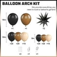 thumbnail image 2 of Black Brown Nude Balloon Arch Kit,Balloon Garland with Black Star Foil Balloons for Wild West Country Birthday Baby&Bridal Shower Gender Reveal Birthday Party Decorations, 2 of 13