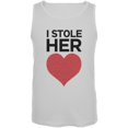 thumbnail image 1 of I Stole Her Heart White Mens Tank Top, 1 of 1
