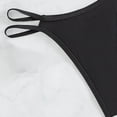thumbnail image 4 of JIAYUE Womens Swimwear Beach Vacation Brazilian High Leg Bikini Thong With Strap Summer Bathing Suit Solid Color Stylish Swim Bottoms, 4 of 6