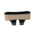 thumbnail image 1 of Organizador de espacio para asientos de automóvil, caja de almacenamiento para espacio de asiento con portavasos, con tarjeta Beige, 1 of 9