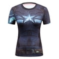 thumbnail image 3 of Nuevo capitán compresión mujeres camiseta moda secado rápido Cosplay disfraz culturismo ropa de mujerpangjing, 3 of 4