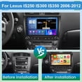 thumbnail image 3 of Guwzn Car Stereo Radio for Lexus IS250 IS350 2006-2012 8.4" Touchscreen 2+32G Vehicle GPS Navigation Wireless CarPlay Android Auto, 3 of 11