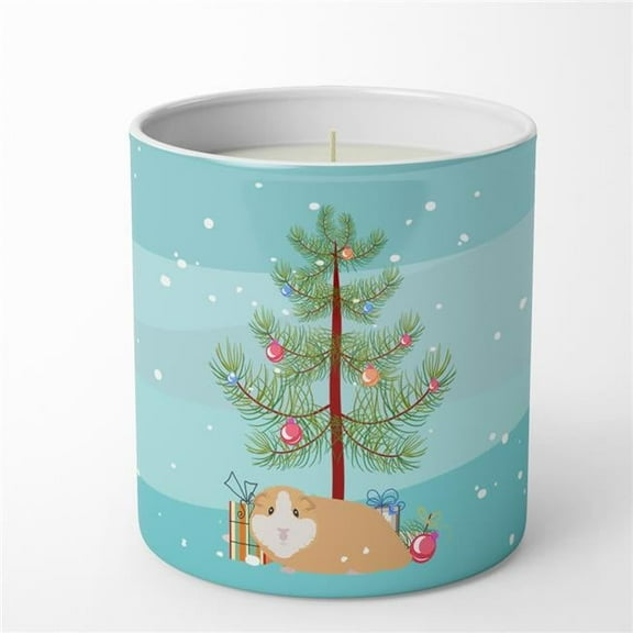 3.75 x 3.25 in. Unisex American Guinea Pig Merry Christmas 10 oz Decorative Soy Candle