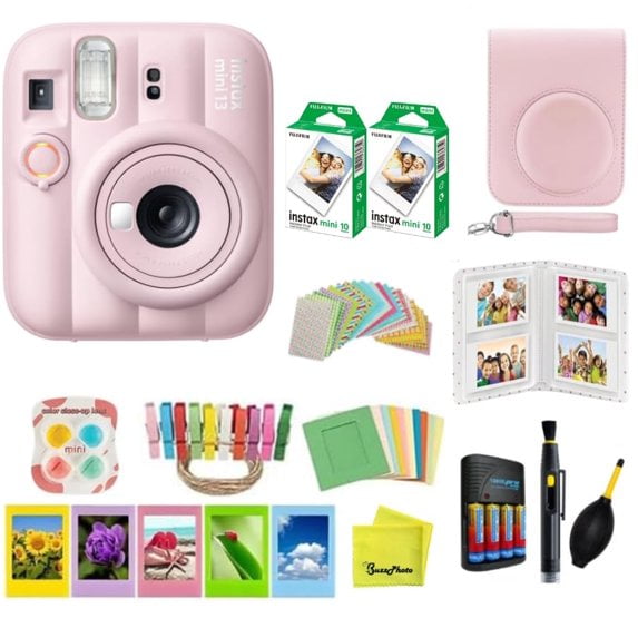 FUJIFILM instax Mini 13 Candy Pink Instant Film Camera Bundle