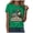 Green, variant on Women's 250Th Anniversary Print Crew-Neck T-Shirt 1776-2026 250Th Anniversary Tee Patriotic T Shirt Women XL,Green