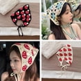 thumbnail image 4 of Wmool Handmade Crochet Head Scarf Women's Solid-Color Sweet Triangle Scarf French, 4 of 8