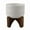 White, variant on Flora Bunda Mid Century 7 Inch Black Roman Texture Ceramic Planter on Wood Stand Mid-Century, Black Roman 7"