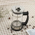 thumbnail image 2 of Coffee Maker Pot, Stainless Steel Glass Coffee Pot French Filter Pot Household Tea Maker,Suitable for Making Tea, 2 of 3