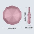 thumbnail image 4 of Hovmgk Windproof Travel Umbrella, Compact Automatic Folding Umbrella with Steel Shaft, Strong Wind Resistance, Portable Waterproof Umbrella with LED Light for Men & Women, Easy Storage, 4 of 6
