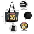 thumbnail image 2 of FORMRS Canvas Laptop Tote Bag for Women with 15.6" Computer Compartments Shoulder Handbag, Red UFO, 2 of 7