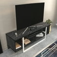 thumbnail image 3 of Asal 47" Modern Metal Wood TV Stand for 55 inch TV Bendire White, 3 of 5